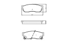 Brake Pad Set NISSAN SUBARU