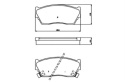 Brake Pad Set NISSAN