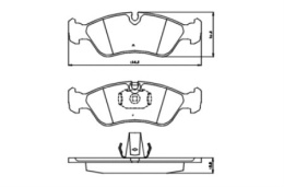 Komplet klocków hamulcowych OPEL / VAUXHALL