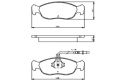 Brake Pad Set PEUGEOT 306