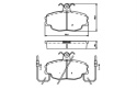 Brake Pad Set PEUGEOT