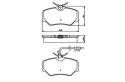 Brake Pad Set PEUGEOT