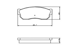 Brake Pad Set SUBARU