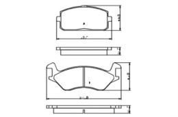 Brake Pad Set TOYOTA