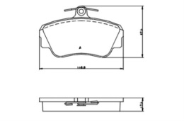 Brake Pad Set VOLVO