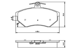 Brake Pad Set VW