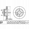 Tarcza hamulcowa FORD V 239,7x24,2x58,2