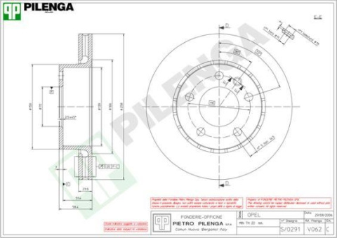 Brake Disc OPEL