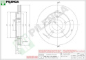 Tarcza hamulcowa PILENGA V614 PRZÓD CHRYSLER VOYAGER II III