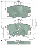 Brake pad set LANCIA DELTA