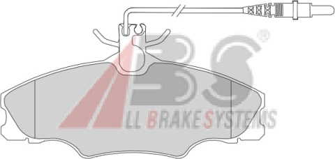 BRAKE PADS Peugeot 406 1.6/1.8i/1.9TD (F) 95- BRAKE PADS Peugeot 406 1.6/1.8i/1.9TD (F) 95-