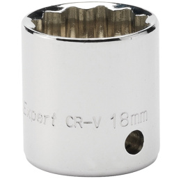 18MM 12POINT SOCKET 3/8DR PCKD