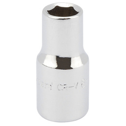 6MM HEX SOCKET 1/4 DR-PCKD