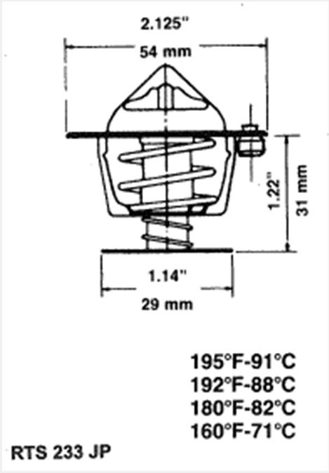 Termostat MITSUBISHI NISSAN