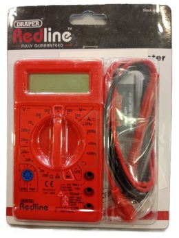 Miernik cyfrowy (niebieski lub czerwone)