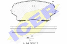 Komplet klocków hamulcowych SUZUKI