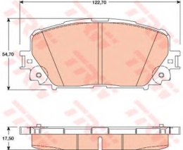 Brake blocks front TOYOTA YARIS 1.0-1.8 01.05-