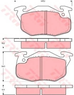 Brake blocks front RENAULT 19 21 CLIO I