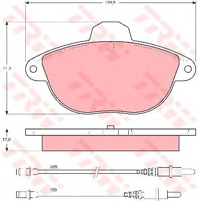 Klocki hamulcowe przód CITROEN XANTIA X1 X2 2.0T