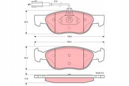 Brake blocks front ALFA ROMEO 145 146 1.9JTD
