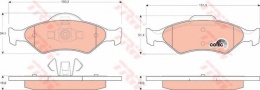 Brake blocks front FORD FIESTA IV, KA
