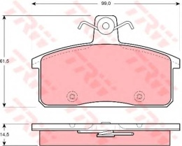Brake blocks front SUZUKI SAMURAI 92-99 VITARA