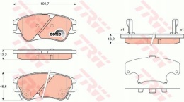 Klocki hamulcowe przód Hyundai ATOS (MX) 1.1 1.0