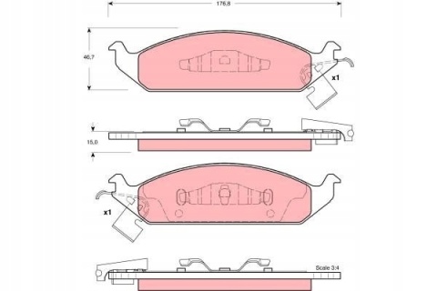Klocki hamulcowe przód CHRYSLER STRATUS 95-01
