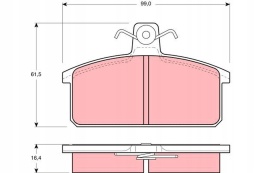 Brake blocks front IBIZA SEAT AND MARBELLA MALAG
