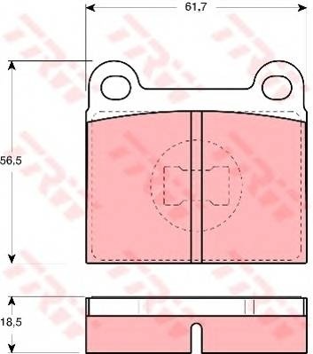 Brake blocks front VW GOLF AND PASSAT B1 AUDI 80
