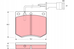 Brake blocks front FORD GRANADA II TAUNUS