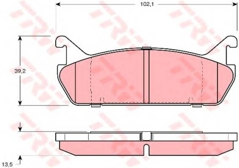 Klocki hamulcowe tył Mazda 323 IV