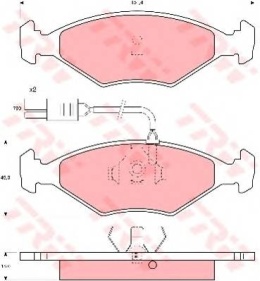 Brake blocks front FIAT DUNA ELBA