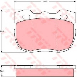 LUCAS Brake blocks front Land Rover Range Rover
