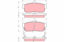 Brake pad set NISSAN MAXIMA