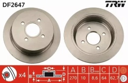 Brake disc FORD