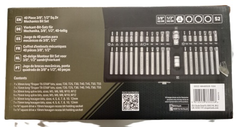 TX-STAR/HEX/XZN BIT SET 40PC
